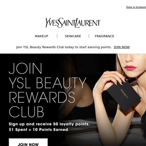 ysl points|YSL membership club.